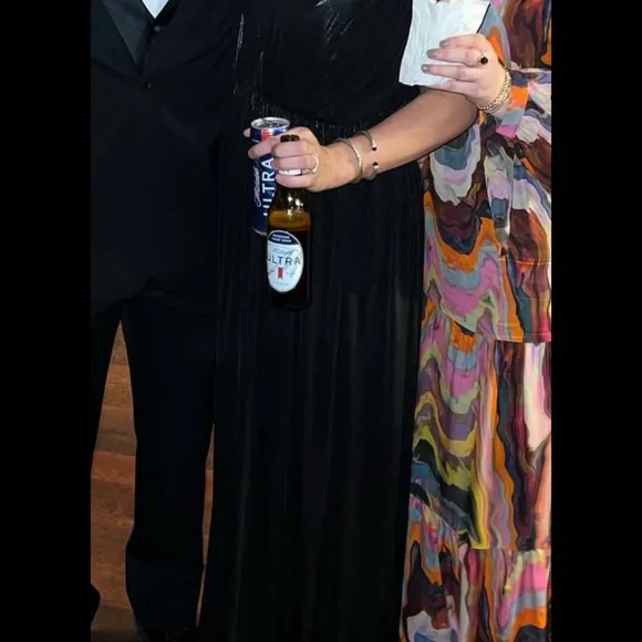 REVOLVE Shimmering Black Maxi Dress - Picture 3 of 3